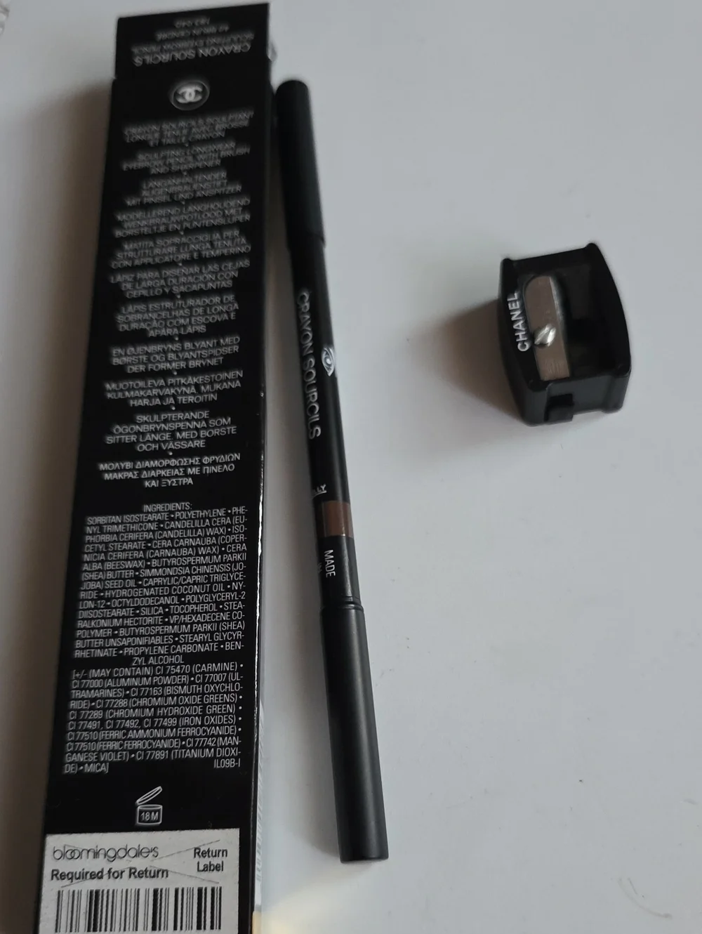 CHANEL Sculpting Eyebrow Pencil 40 Brun Cendré — Black and Brown